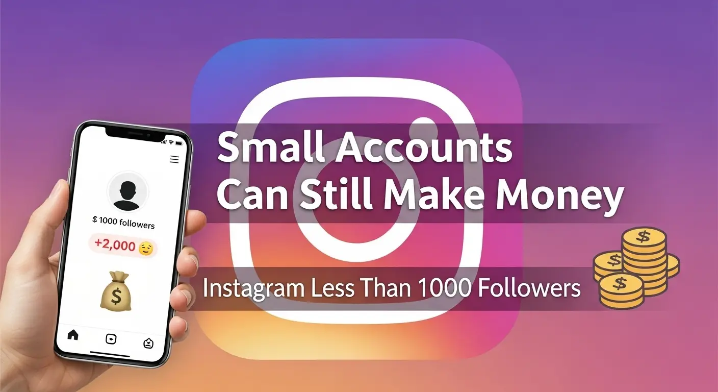 make money Instagram less than 1000 followers